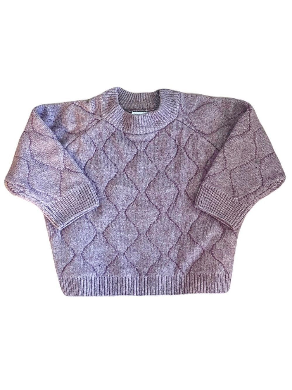 🩵 4/$20 Zara Purple & Pink Knit Kids Sweater